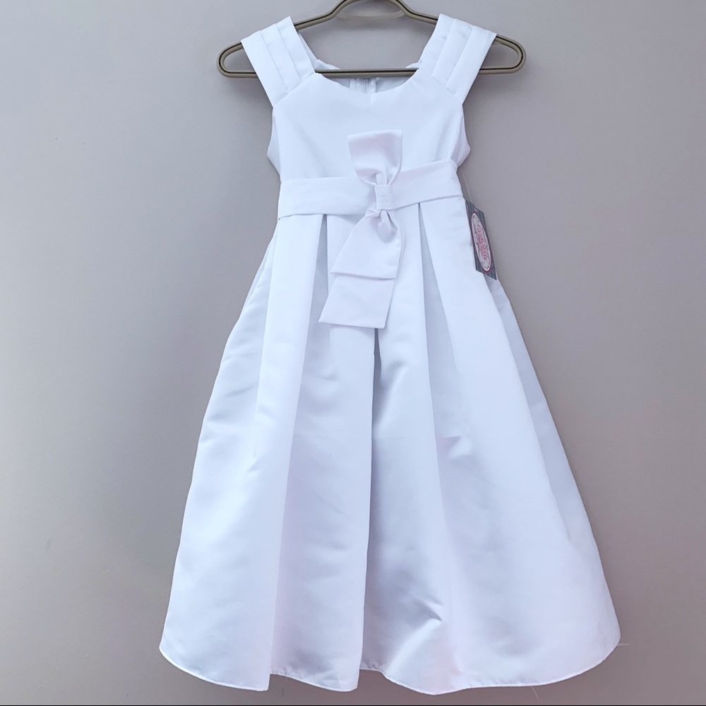 NWT Cinderella Couture Girls White Dress - Size 8